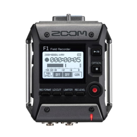 Zoom F1 - dwukanałowy rejestrator audio z mocowaniem do paska BCF-1 (24bit, 96kHz)